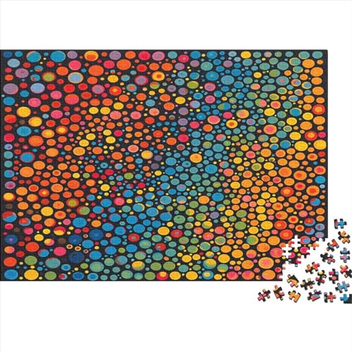 Farbige Partikel Puzzle 1000 Teile Puzzles Für Erwachsene Lernspiel Herausforderungsspielzeug 1000-teilige Puzzlespiel Für Erwachsene Kinder Puzzel 1000pcs (75x50cm) von AOLENFKR