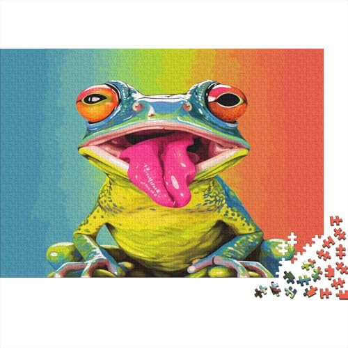 Frosch Puzzlespiel 1000 Teile Puzzle Für Erwachsene Und Kinder Ab 14 Jahren, Puzzle Erwachsenen Puzzlespi Puzzel 1000pcs (75x50cm) von AOLENFKR