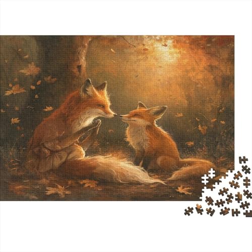 Fuchs Puzzle 1000 Teile,Puzzle Für Erwachsene, Impossible Puzzle, GesKükenlichkeitsspiel Für Die Ganze Familie,Puzzle Farbenfrohes,Puzzle-Geschenk,RaumdekoRatteion Puzzel 1000pcs (75x50cm) von AOLENFKR