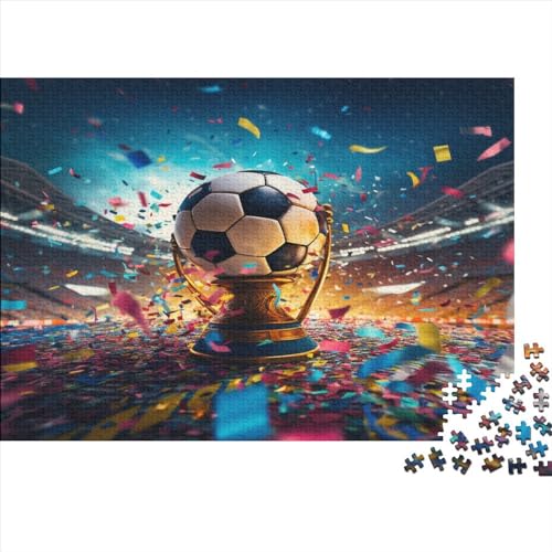 Fußball Puzzle 1000 Teile Erwachsener Kniffel Spaß Für Die Ganze Familie - Abwechslungsreiche 1000 Puzzleteilige Motive Puzzle Erwachsene, Puzzel 1000pcs (75x50cm) von AOLENFKR