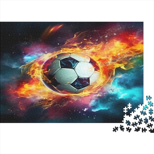 Fußball Puzzle 1000 Teile Erwachsener Kniffel Spaß Für Die Ganze Familie - Abwechslungsreiche 1000 Puzzleteilige Motive Puzzle Erwachsene, Puzzel 1000pcs (75x50cm) von AOLENFKR