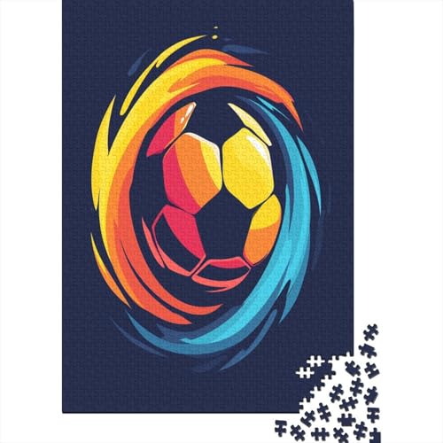 Fußball Puzzle 1000 Teile Erwachsener Kniffel Spaß Für Die Ganze Familie - Abwechslungsreiche 1000 Puzzleteilige Motive Puzzle Erwachsene, Puzzel 1000pcs (75x50cm) von AOLENFKR