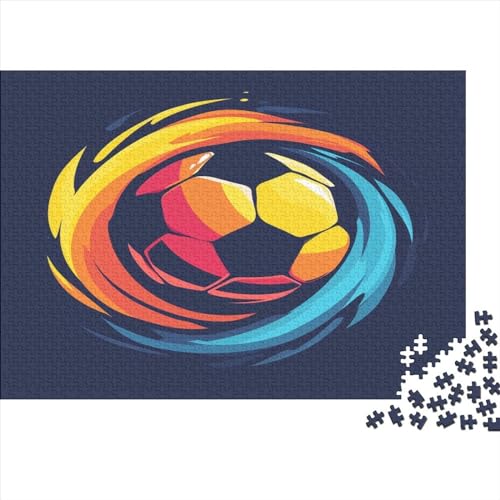 Fußball Puzzle 1000 Teile Erwachsener Kniffel Spaß Für Die Ganze Familie - Abwechslungsreiche 1000 Puzzleteilige Motive Puzzlespiel Erwachsene, Puzzel 1000pcs (75x50cm) von AOLENFKR