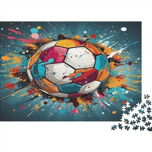 Fußball Puzzle 1000 Teile Erwachsener Kniffel Spaß Für Die Ganze Familie - Abwechslungsreiche 1000 Puzzleteilige Motive Puzzlespiel Erwachsene, Puzzel 1000pcs (75x50cm) von AOLENFKR