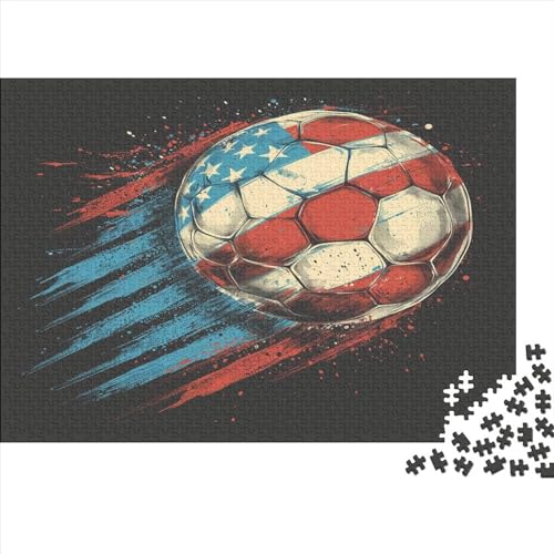 Fußball Puzzlespiel 1000 Teile Puzzle Für Erwachsene Und Kinder Ab 14 Jahren, Puzzle-Motiv Erwachsenen Puzzlespiel Puzzel 1000pcs (75x50cm) von AOLENFKR