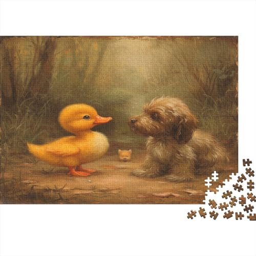 Gelbe Ente Puzzle 1000 Teile, Erwachsene, Klassische Puzzle, Impossible Puzzle,GesKükenlichkeitsspiel Für Die Ganze Familie Erwachsenenpuzzle Ab 14 Jahren Puzzel 1000pcs (75x50cm) von AOLENFKR