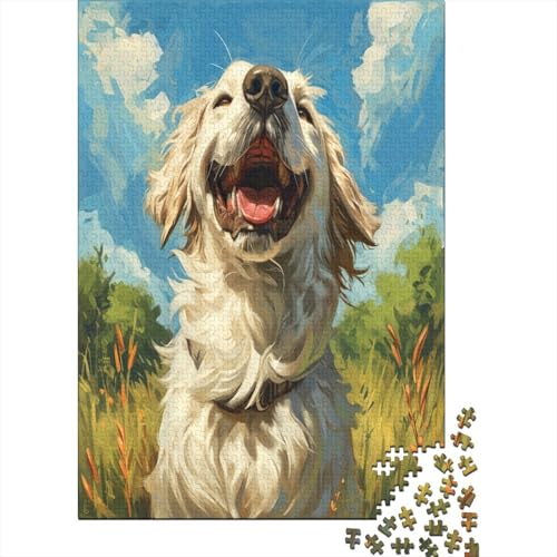 Golden Retriever Puzzle 1000 Teile Erwachsener Kniffel Spaß Für Die Ganze Familie - Abwechslungsreiche 1000 Puzzleteilige Motive Puzzlespiel Erwachsene, Puzzel 1000pcs (75x50cm) von AOLENFKR