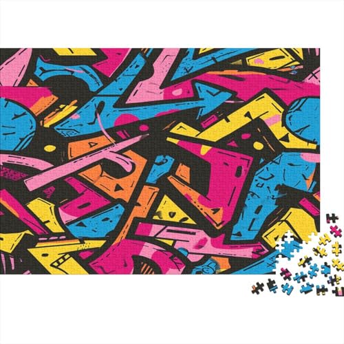 Graffiti Puzzle 1000 Teile Puzzle Erwachsene Schwieriges Schwer Puzzle Für Erwachsene Und Kinder Ab 14 Jahren Puzzel 1000pcs (75x50cm) von AOLENFKR