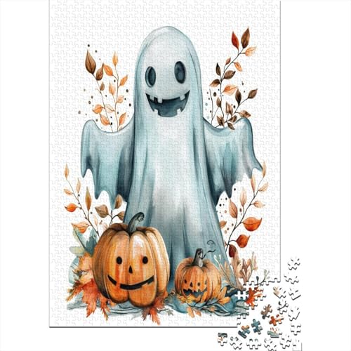 Halloween Geister und Monster Puzzle 1000 Teile, Erwachsene, Klassische Puzzle, Impossible Puzzle,Geschicklichkeitsspiel Für Die Ganze Familie Erwachsenenpuzzle Ab 14 Jahren Puzzel 1000pcs (75x50cm) von AOLENFKR