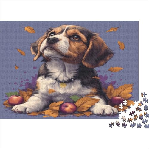 Hound Hund Puzzle 1000 Teile,Puzzlespiel Für Erwachsene,Impossible Puzzle,Puzzle GesKükenlichkeitsspiel Für Die Ganze Familie, Geschenke Für Männer/Frauen Erwachsenen Puzzel 1000pcs (75x50cm) von AOLENFKR