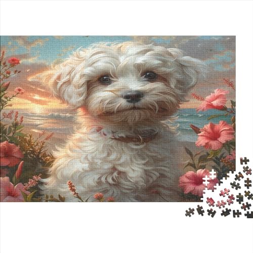 Hund Puzzle 1000 Teile Erwachsener Kniffel Spaß Für Die Ganze Familie - Abwechslungsreiche 1000 Puzzleteilige Motive Puzzle Erwachsene, Puzzel 1000pcs (75x50cm) von AOLENFKR