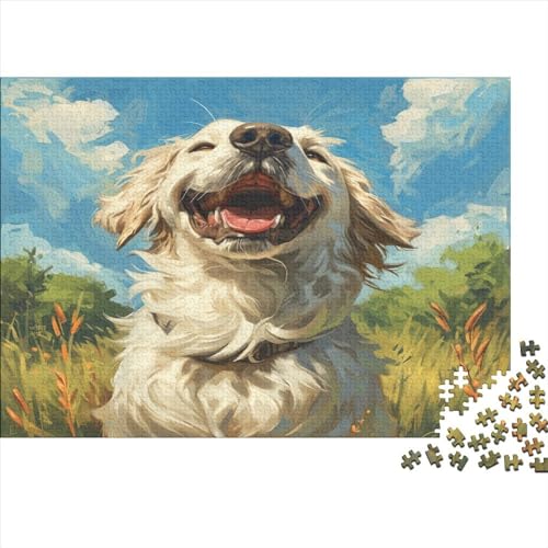 Hund Puzzle 1000 Teile Erwachsener Kniffel Spaß Für Die Ganze Familie - Abwechslungsreiche 1000 Puzzleteilige Motive Puzzle Erwachsene, Puzzel 1000pcs (75x50cm) von AOLENFKR