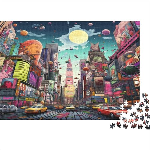 Imes Square Puzzle 1000 Teile Erwachsene, Puzzlespiel Jigsaw Puzzles Erwachsenen Puzzlespiel Puzzel 1000pcs (75x50cm) von AOLENFKR