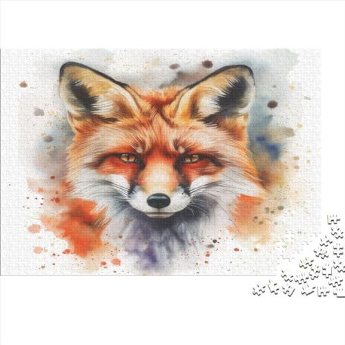 Jungle Fuchs Puzzle 1000 Teile Erwachsener Kniffel Spaß Für Die Ganze Familie - Abwechslungsreiche 1000 Puzzleteilige Motive Puzzle Erwachsene, Puzzel 1000pcs (75x50cm) von AOLENFKR