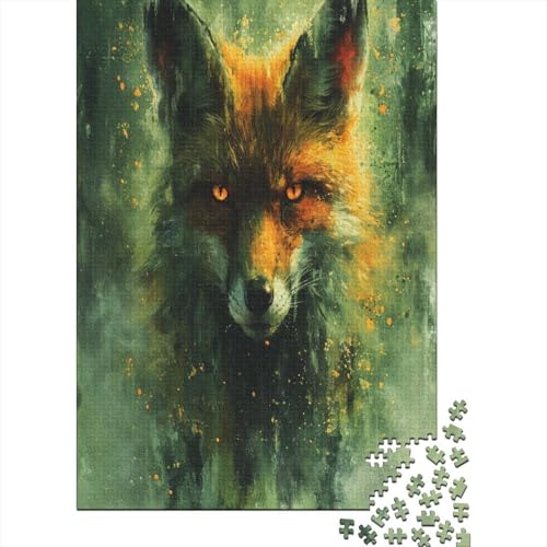 Jungle Fuchs Puzzle 1000 Teile Erwachsener Kniffel Spaß Für Die Ganze Familie - Abwechslungsreiche 1000 Puzzleteilige Motive Puzzle Erwachsene, Puzzel 1000pcs (75x50cm) von AOLENFKR