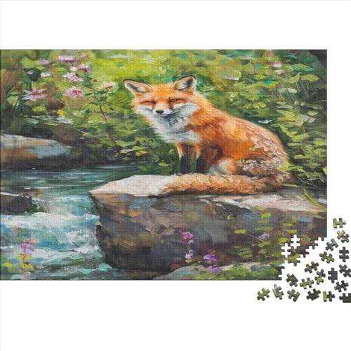 Jungle Fuchs Puzzle 1000 Teile Erwachsener Kniffel Spaß Für Die Ganze Familie - Abwechslungsreiche 1000 Puzzleteilige Motive Puzzlespiel Erwachsene, Puzzel 1000pcs (75x50cm) von AOLENFKR