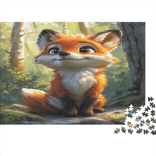 Jungle Fuchs Puzzle 1000 Teile Erwachsener Kniffel Spaß Für Die Ganze Familie - Abwechslungsreiche 1000 Puzzleteilige Motive Puzzlespiel Erwachsene, Puzzel 1000pcs (75x50cm) von AOLENFKR