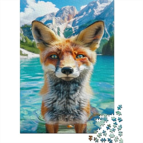 Jungle Fuchs Puzzle 1000 Teile Erwachsener Kniffel Spaß Für Die Ganze Familie - Abwechslungsreiche 1000 Puzzleteilige Motive Puzzlespiel Erwachsene, Puzzel 1000pcs (75x50cm) von AOLENFKR