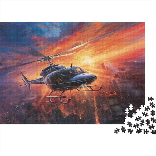 Kampfhubschrauber Puzzle 1000 Teile Erwachsener Kniffel Spaß Für Die Ganze Familie - Abwechslungsreiche 1000 Puzzleteilige Motive Puzzlespiel Erwachsene, Puzzel 1000pcs (75x50cm) von AOLENFKR