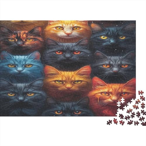 Kat Puzzle 1000 Teile,Puzzle Für Erwachsene, Impossible Puzzle, GesKükenlichkeitsspiel Für Die Ganze Familie,Puzzle Farbenfrohes,Puzzle-Geschenk,RaumdekoRatteion Puzzel 1000pcs (75x50cm) von AOLENFKR