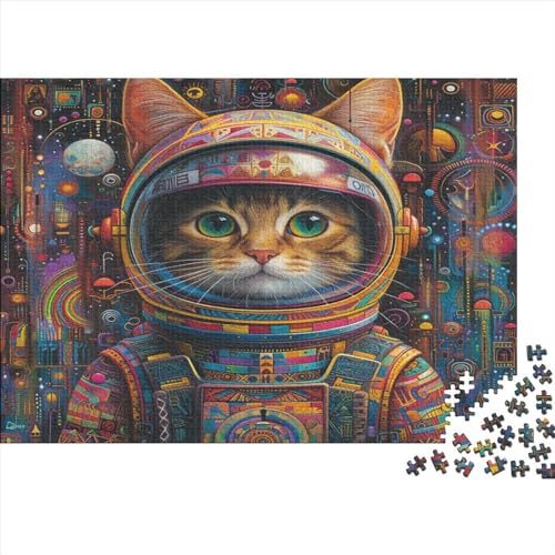 Kat Puzzle 1000 Teile Erwachsener Kniffel Spaß Für Die Ganze Familie - Abwechslungsreiche 1000 Puzzleteilige Motive Puzzle Erwachsene, Puzzel 1000pcs (75x50cm) von AOLENFKR