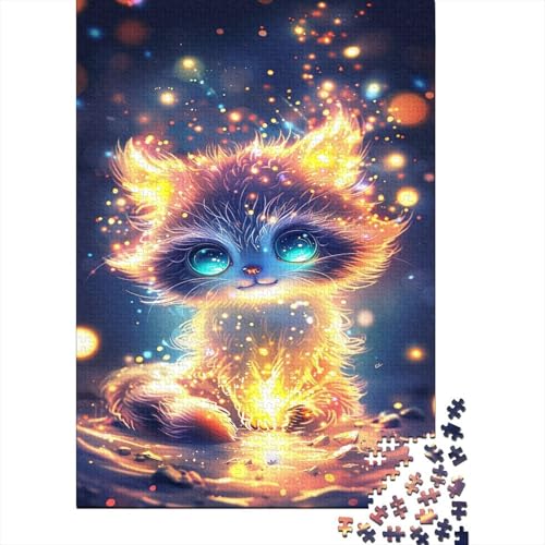 Kat Puzzle 1000 Teile Erwachsener Kniffel Spaß Für Die Ganze Familie - Abwechslungsreiche 1000 Puzzleteilige Motive Puzzle Erwachsene, Puzzel 1000pcs (75x50cm) von AOLENFKR