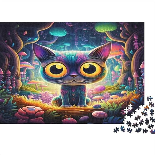 Kat Puzzle 1000 Teile Erwachsener Kniffel Spaß Für Die Ganze Familie - Abwechslungsreiche 1000 Puzzleteilige Motive Puzzlespiel Erwachsene, Puzzel 1000pcs (75x50cm) von AOLENFKR