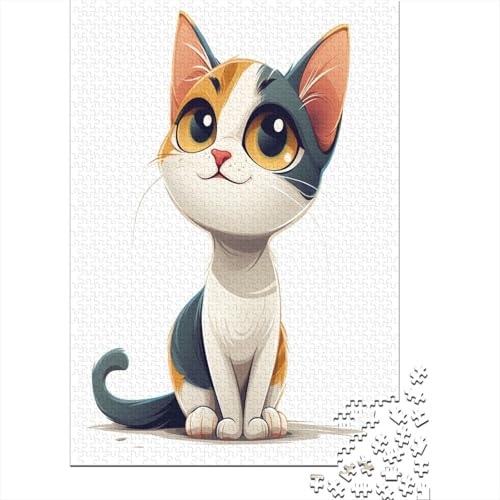 Kat Puzzlespiel 1000 Teile, Puzzle Erwachsene 1000 Teile, Impossible Puzzle Geschicklichkeitsspiel Für Die Ganze Familie, Puzzle Erwachsene 1000 Teile Puzzel 1000pcs (75x50cm) von AOLENFKR