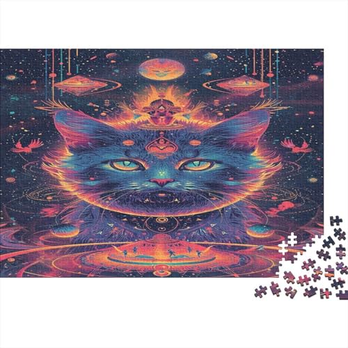 Kat Puzzlespiel 1000 Teile, Puzzle Erwachsene 1000 Teile, Impossible Puzzle Geschicklichkeitsspiel Für Die Ganze Familie, Puzzle Erwachsene 1000 Teile Puzzel 1000pcs (75x50cm) von AOLENFKR