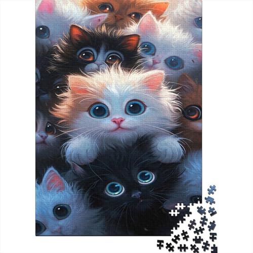 Kat Puzzlespiel 1000 Teile, Puzzle Erwachsene 1000 Teile, Impossible Puzzle Geschicklichkeitsspiel Für Die Ganze Familie, Puzzle Erwachsene 1000 Teile Puzzel 1000pcs (75x50cm) von AOLENFKR