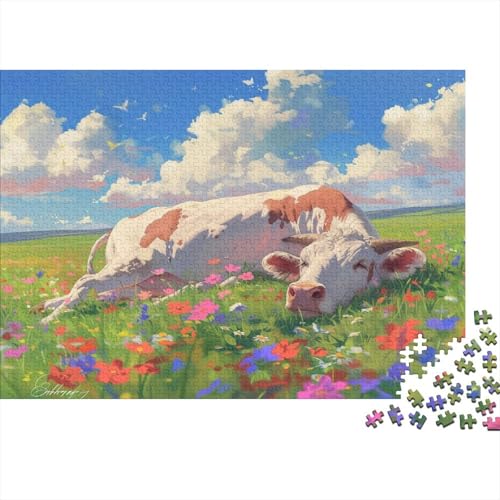 Kattle Puzzle 1000 Teile Puzzles Für Erwachsene Lernspiel Herausforderungsspielzeug 1000-teilige Puzzlespiel Für Erwachsene Kinder Puzzel 1000pcs (75x50cm) von AOLENFKR