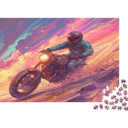 Kreuz-Country Motorcycle Puzzle 1000 Teile Erwachsener Kniffel Spaß Für Die Ganze Familie - Abwechslungsreiche 1000 Puzzleteilige Motive Puzzle Erwachsene, Puzzel 1000pcs (75x50cm) von AOLENFKR