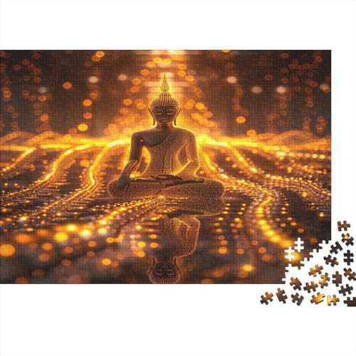 Künstlerische Buddha Statuen Puzzlespiel 1000 Teile, Puzzle 1000 Teile, Impossible Puzzle Geschicklichkeitsspiel Für Die Ganze Familie, Puzzle 1000 Teile Puzzel 1000pcs (75x50cm) von AOLENFKR