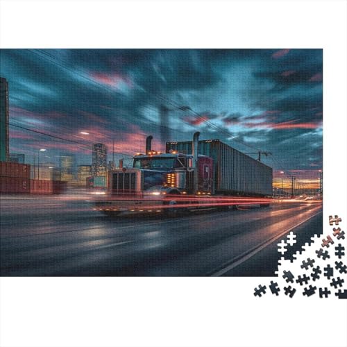 LKW Puzzle 1000 Teile,Puzzlespiel Für Erwachsene,Impossible Puzzle,Puzzle GesKükenlichkeitsspiel Für Die Ganze Familie, Geschenke Für Männer/Frauen Erwachsenen Puzzel 1000pcs (75x50cm) von AOLENFKR