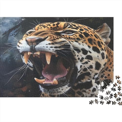 Leopard Puzzle 1000 Teile, Erwachsene, Klassische Puzzle, Impossible Puzzle,Geschicklichkeitsspiel Für Die Ganze Familie Erwachsenenpuzzle Ab 14 Jahren Puzzel 1000pcs (75x50cm) von AOLENFKR