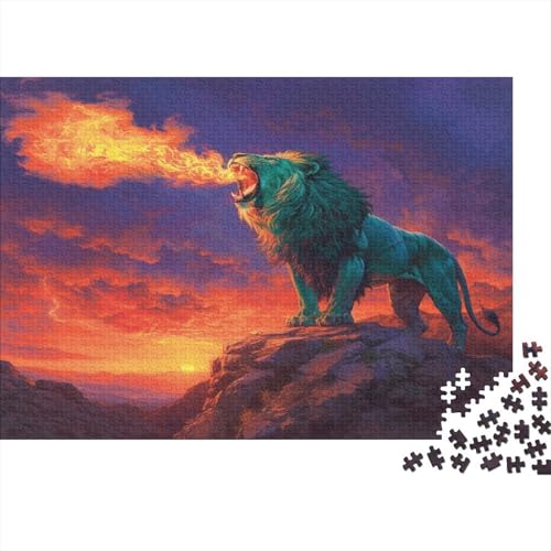 Löwe Puzzle 1000 Teile Für Erwachsene Und Kinder Ab 14 Jahren Für Stressabbauer Puzzel 1000pcs (75x50cm) von AOLENFKR