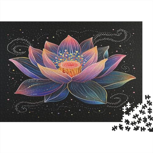 Lotus Puzzle 1000 Teile,Puzzlespiel Für Erwachsene,Impossible Puzzle,Puzzle Geschicklichkeitsspiel Für Die Ganze Familie, Geschenke Für Männer/Frauen Erwachsenen Puzzel 1000pcs (75x50cm) von AOLENFKR