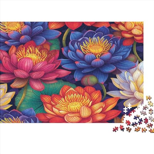 Lotus Puzzle 1000 Teile Erwachsener Kniffel Spaß Für Die Ganze Familie - Abwechslungsreiche 1000 Puzzleteilige Motive Puzzlespiel Erwachsene, Puzzel 1000pcs (75x50cm) von AOLENFKR