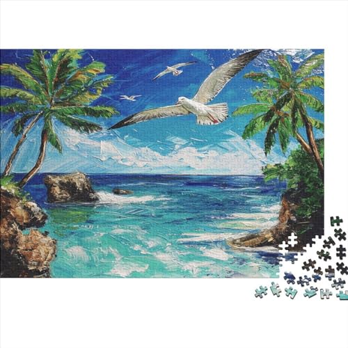 Möwe Puzzle 1000 Teile Puzzles Für Erwachsene Lernspiel Herausforderungsspielzeug 1000-teilige Puzzlespiel Für Erwachsene Kinder Puzzel 1000pcs (75x50cm) von AOLENFKR