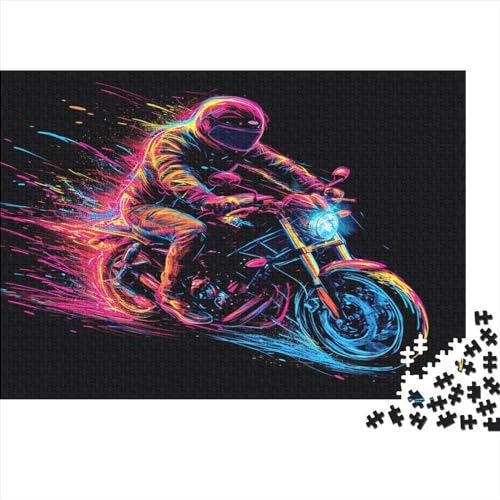 Motorrad Puzzle 1000 Teile Puzzle Erwachsene Schwieriges Schwer Puzzle Für Erwachsene Und Kinder Ab 14 Jahren Puzzel 1000pcs (75x50cm) von AOLENFKR