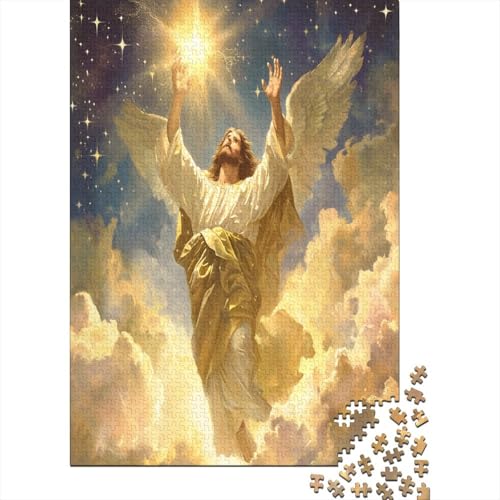 Mythischer Jesus Puzzle 1000 Teile Erwachsener Kniffel Spaß Für Die Ganze Familie - Abwechslungsreiche 1000 Puzzleteilige Motive Puzzle Erwachsene, Puzzel 1000pcs (75x50cm) von AOLENFKR