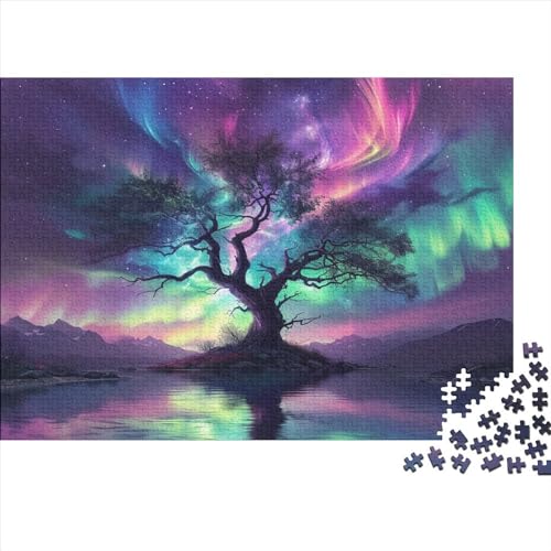 Nordlichter Puzzle 1000 Teile Erwachsener Kniffel Spaß Für Die Ganze Familie - Abwechslungsreiche 1000 Puzzleteilige Motive Puzzle Erwachsene, Puzzel 1000pcs (75x50cm) von AOLENFKR