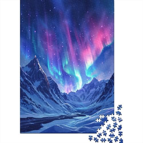 Nordlichter Puzzle 1000 Teile Erwachsener Kniffel Spaß Für Die Ganze Familie - Abwechslungsreiche 1000 Puzzleteilige Motive Puzzlespiel Erwachsene, Puzzel 1000pcs (75x50cm) von AOLENFKR