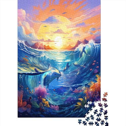 Ozean Puzzle 1000 Teile Erwachsener Kniffel Spaß Für Die Ganze Familie - Abwechslungsreiche 1000 Puzzleteilige Motive Puzzle Erwachsene, Puzzel 1000pcs (75x50cm) von AOLENFKR