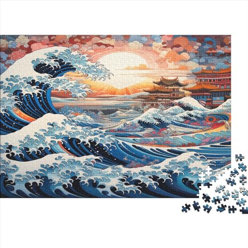 Ozean Wave Puzzle 1000 Teile Erwachsener Kniffel Spaß Für Die Ganze Familie - Abwechslungsreiche 1000 Puzzleteilige Motive Puzzlespiel Erwachsene, Puzzel 1000pcs (75x50cm) von AOLENFKR