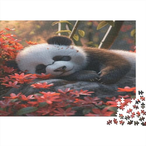 Panda Puzzle 1000 Teile,Puzzlespiel Für Erwachsene,Impossible Puzzle,Puzzle Geschicklichkeitsspiel Für Die Ganze Familie, Geschenke Für Männer/Frauen Erwachsenen Puzzel 1000pcs (75x50cm) von AOLENFKR