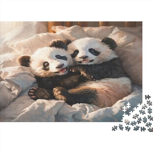 Panda Puzzle 1000 Teile Puzzle Für Erwachsene Und Kinder Ab 14 Jahren Puzzel 1000pcs (75x50cm) von AOLENFKR