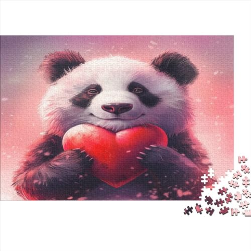 Panda Puzzle 1000 Teile Puzzles Für Erwachsene Lernspiel Herausforderungsspielzeug 1000-teilige Puzzlespiel Für Erwachsene Kinder Puzzel 1000pcs (75x50cm) von AOLENFKR