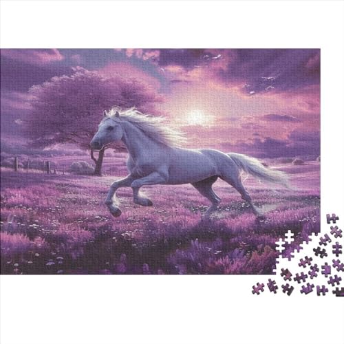 Pferd Puzzlespiel 1000 Teile Puzzle Für Erwachsene Und Kinder Ab 14 Jahren, Erwachsenen Puzzlespiel Puzzel 1000pcs (75x50cm) von AOLENFKR