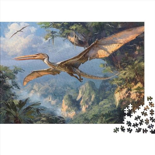 Pterosaurier.kgm Puzzlespiel 1000 Teile Puzzles Für Erwachsene Lernspiel Herausforderung Spielzeug 1000 Teile Puzzles Für Erwachsene Kinder Erwachsenen Puzzlespiel Puzzel 1000pcs (75x50cm) von AOLENFKR